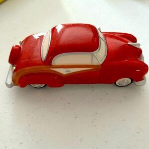 Department 56 red 1966 handpainted ceramic car